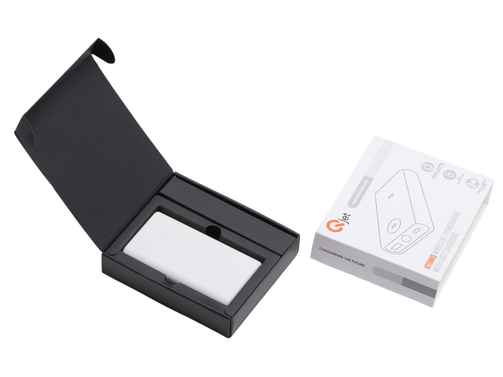 Внешний беспроводной аккумулятор 2-в-1 с функцией зарядки Apple Watch, QC/PD AtomIQ, 10000 мАч