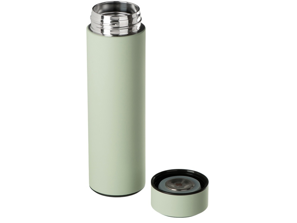 Вакуумный термос Module X с индикатором температуры и медной изоляцией, 500 мл, крафтовый тубус