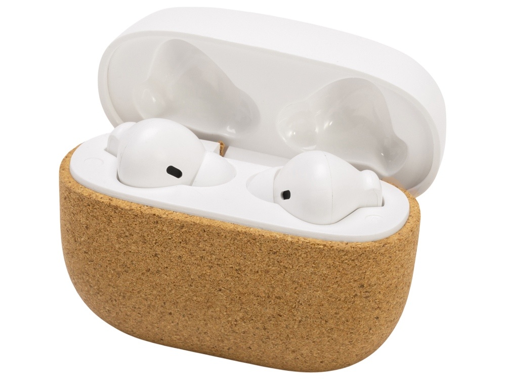 Наушники беспроводные TWS Socorro из пробки и переработанного пластика