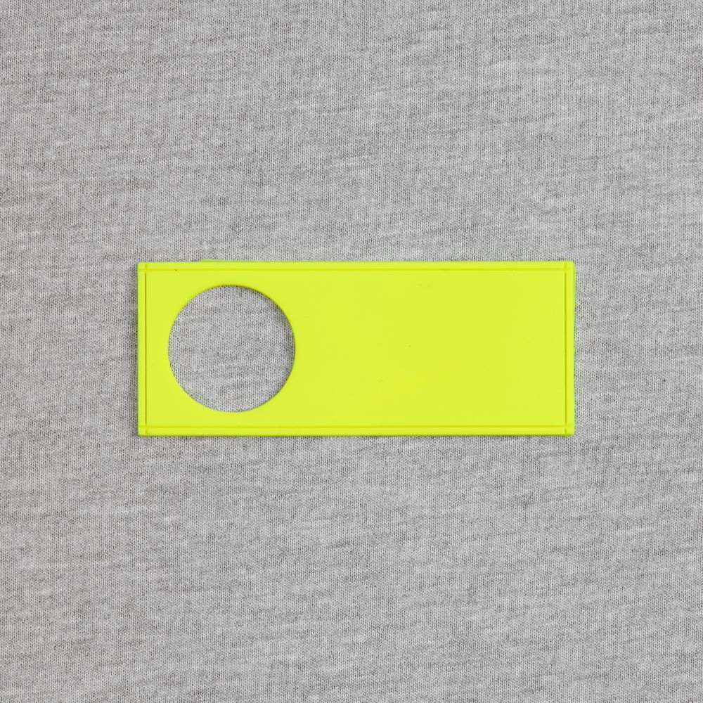 Лейбл из ПВХ с вырубкой «Круг»