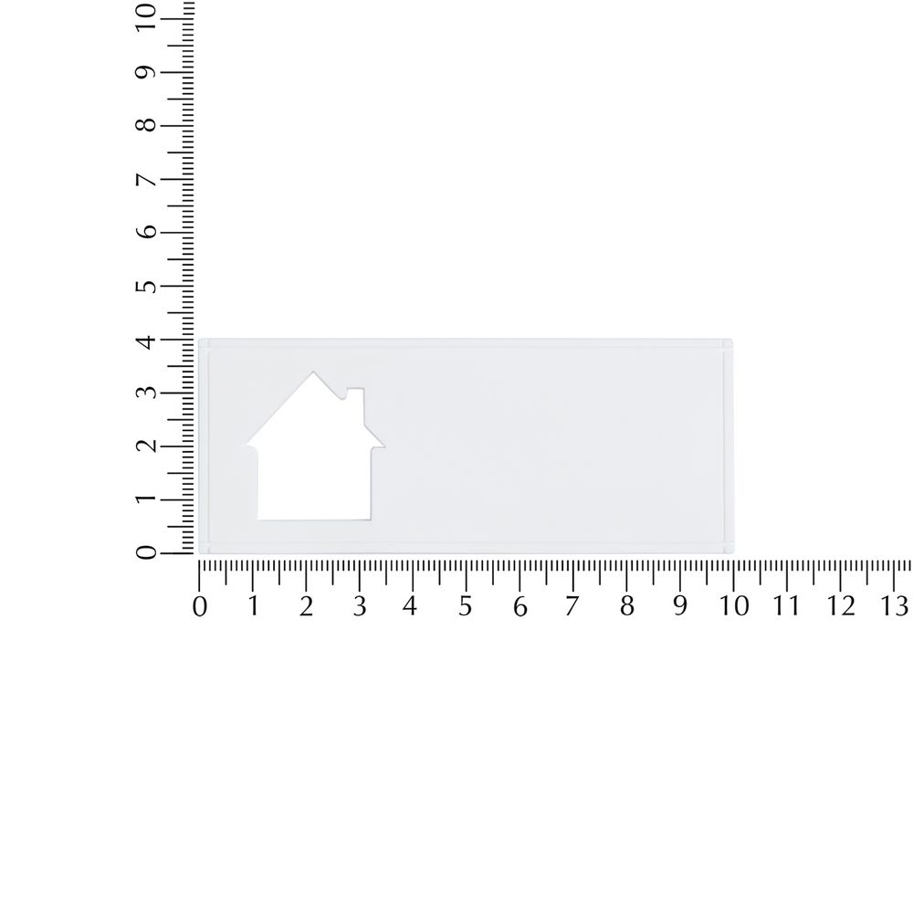 Лейбл из ПВХ с вырубкой «Дом»