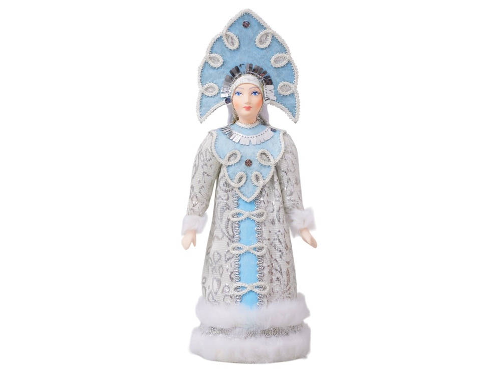 Подарочный набор: кукла фарфоровая, плед флисовый