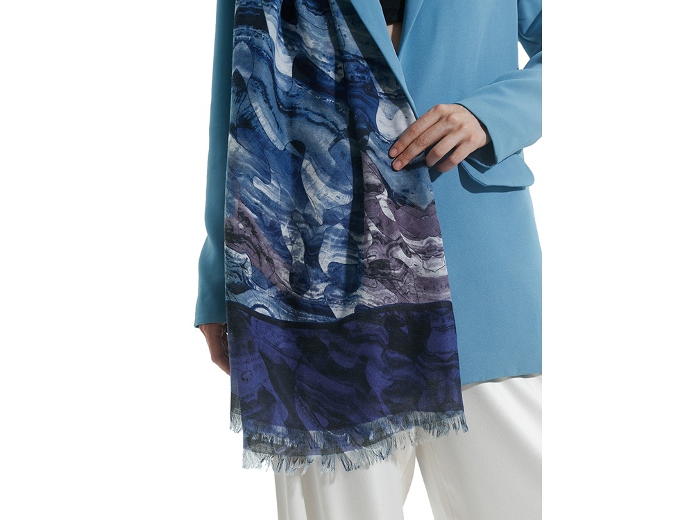 Шарф- палантин Уральский хребет