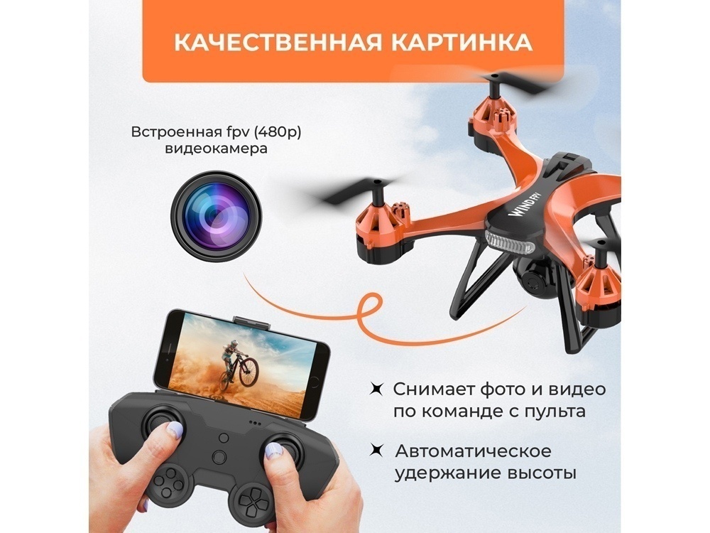 Радиоуправляемый квадрокоптер WIND FPV