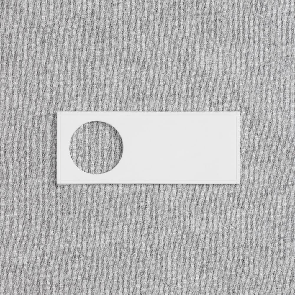 Лейбл из ПВХ с вырубкой «Круг»