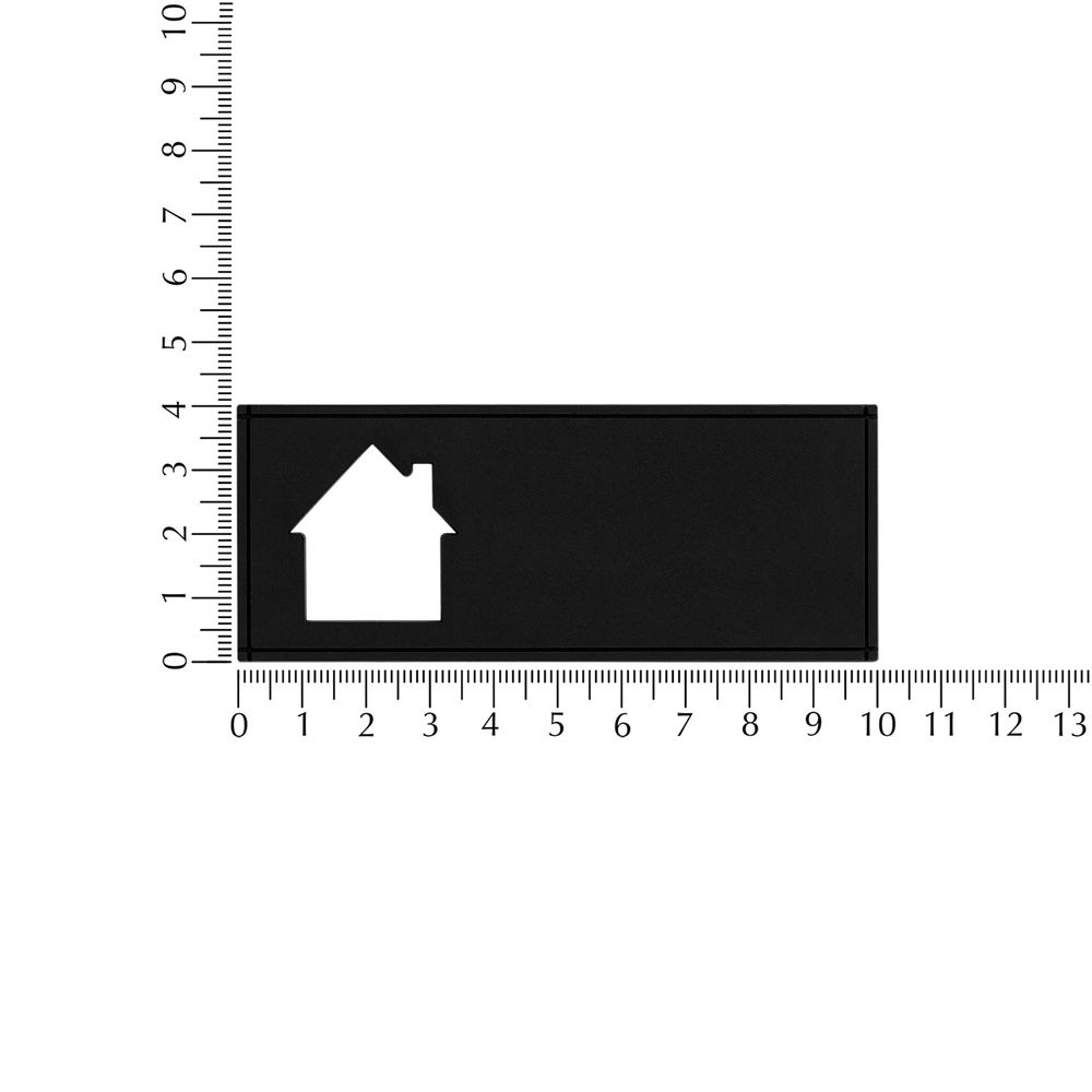 Лейбл из ПВХ с вырубкой «Дом»