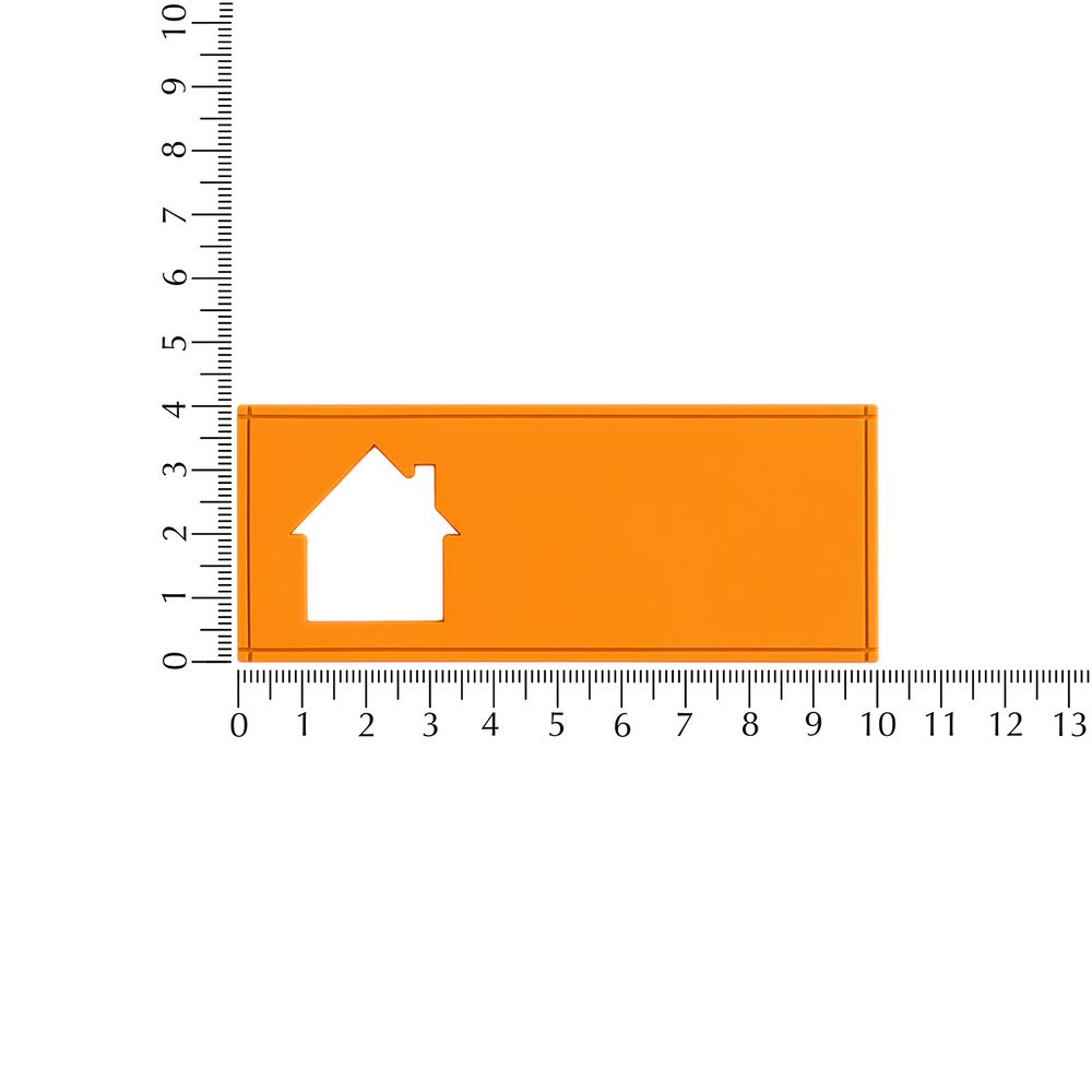 Лейбл из ПВХ с вырубкой «Дом»