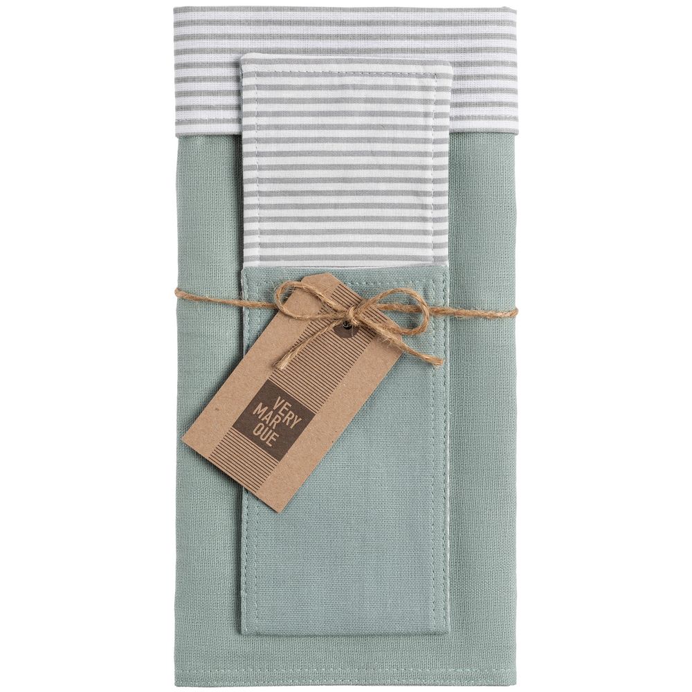 Комплект Feast Mist: салфетка для сервировки и кувертный прибор