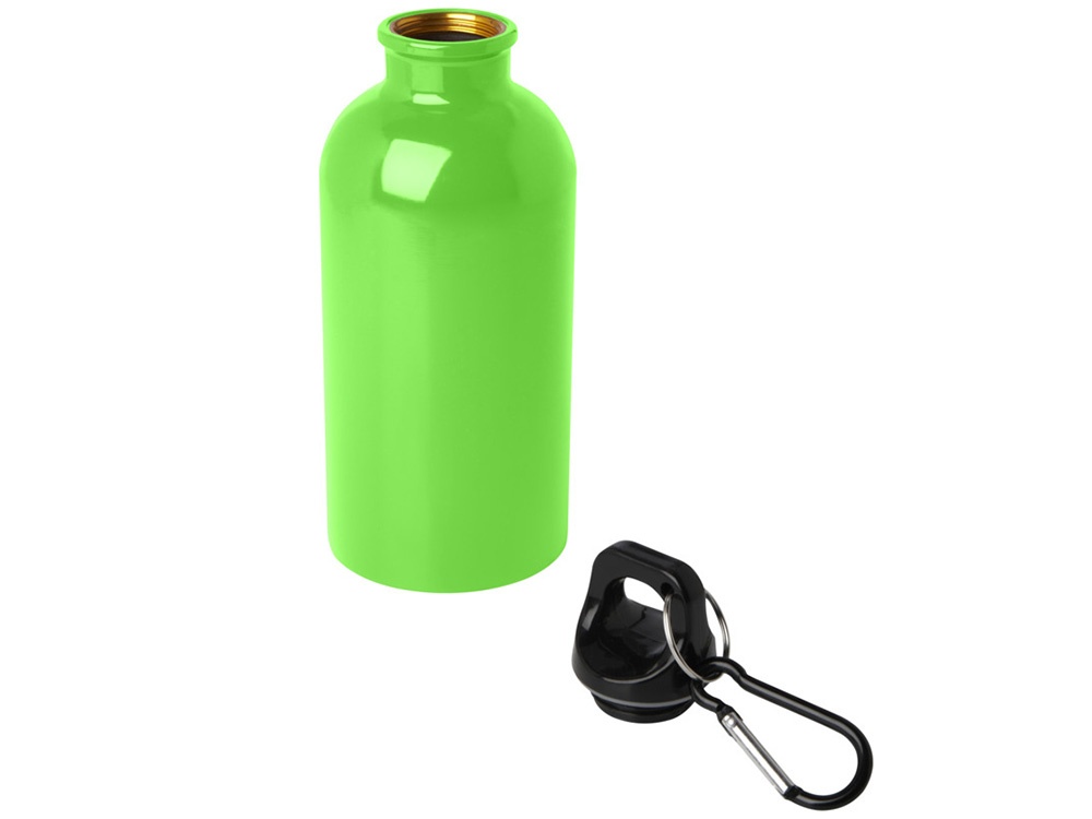 Одностенная бутылка для воды с карабином Oregon, 400 мл