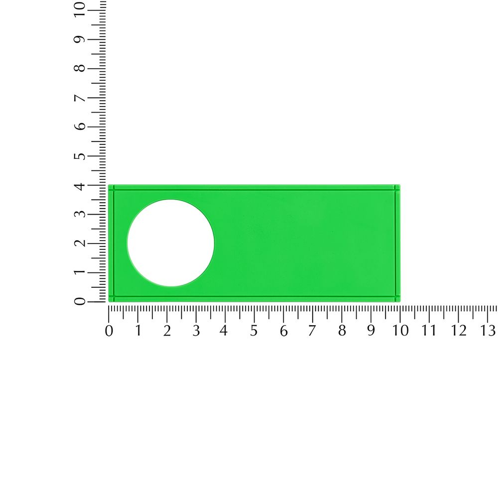 Лейбл из ПВХ с вырубкой «Круг»