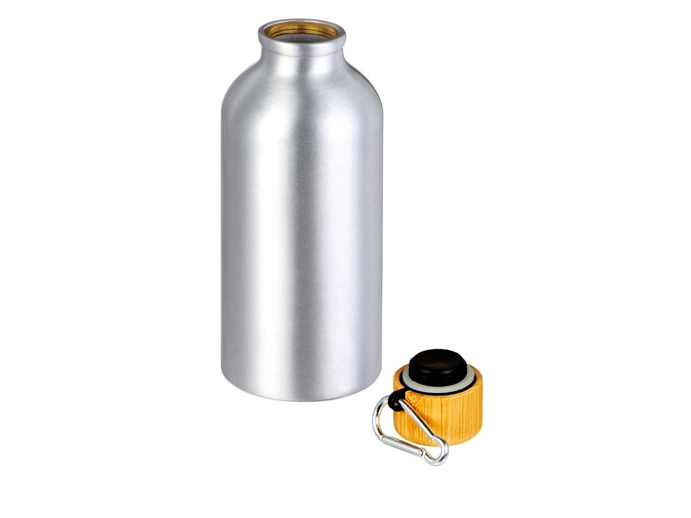 Бутылка Hip S Bamboo с карабином, 400 мл