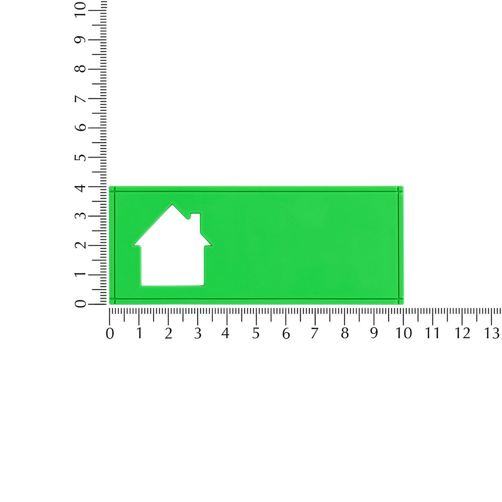 Лейбл из ПВХ с вырубкой «Дом»