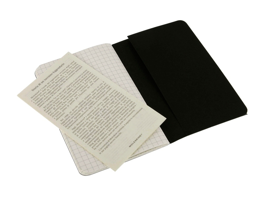 Записная книжка Moleskine Cahier, Pocket (в клетку), А5