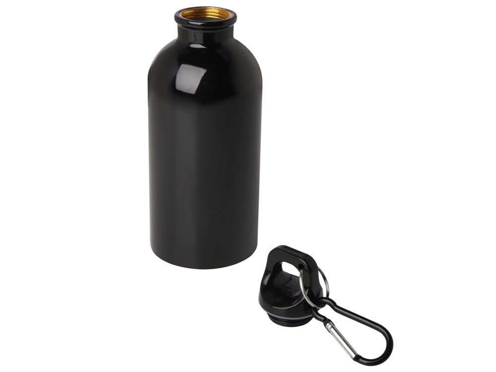 Одностенная бутылка для воды с карабином Oregon, 400 мл