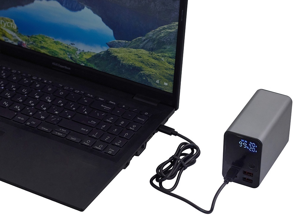 Внешний аккумулятор для ноутбуков EpIQ, 100 Вт, 30000 mAh