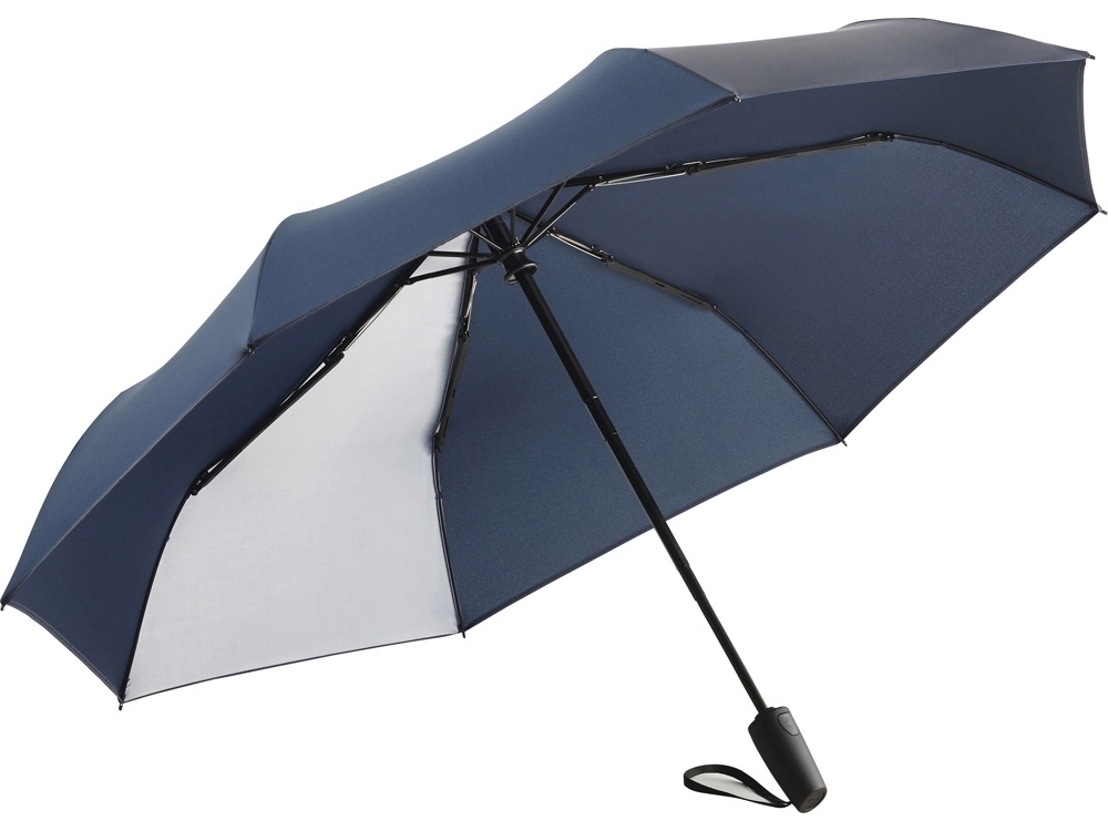 Зонт складной ColorReflex со светоотражающими клиньями, полуавтомат