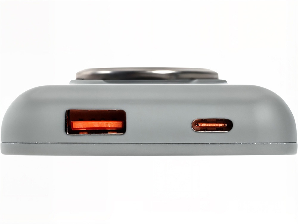 Магнитный беспроводной внешний аккумулятор с быстрой зарядкой QC/PD 20 Вт MagnetIQ, 5000 mAh