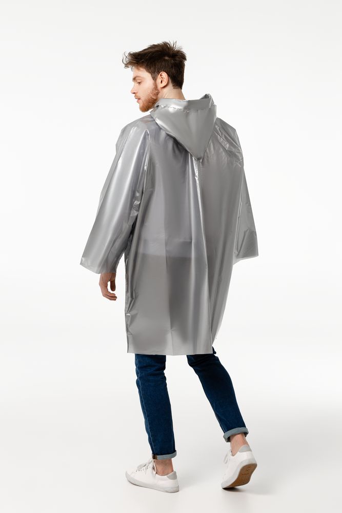 Дождевик-плащ CloudTime с печатью в один цвет на заказ