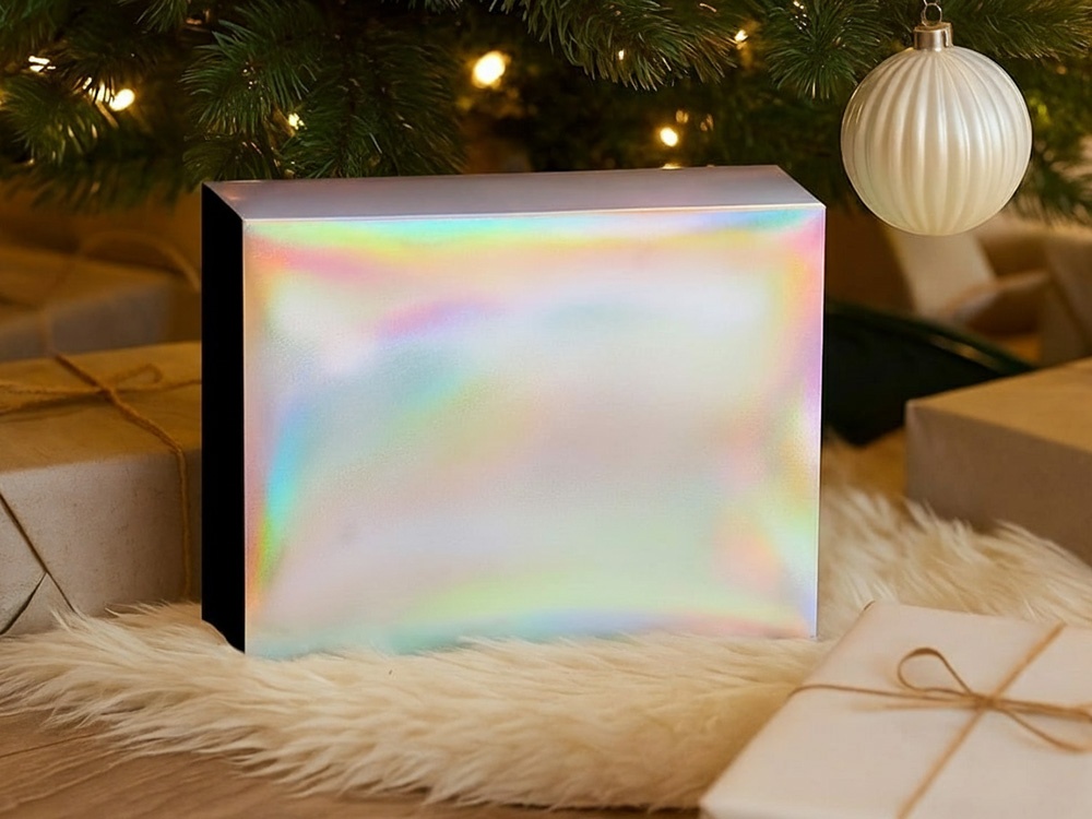 Подарочная коробка с голографическим шубером Aurora, L