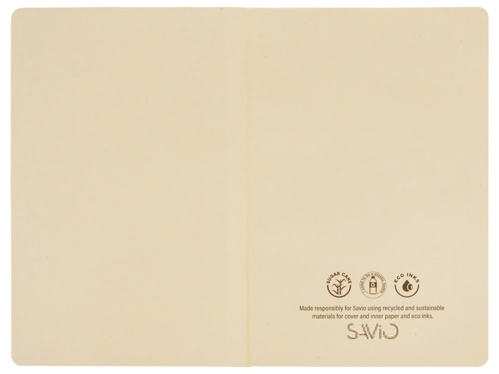 Блокнот А5 из переработанного тростника и RPET Adiantum