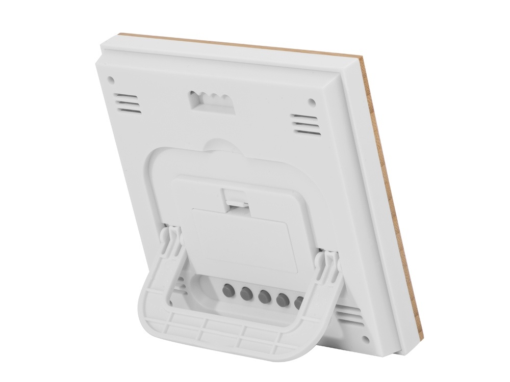 Бамбуковая метеостанция с часами Moscow Heat