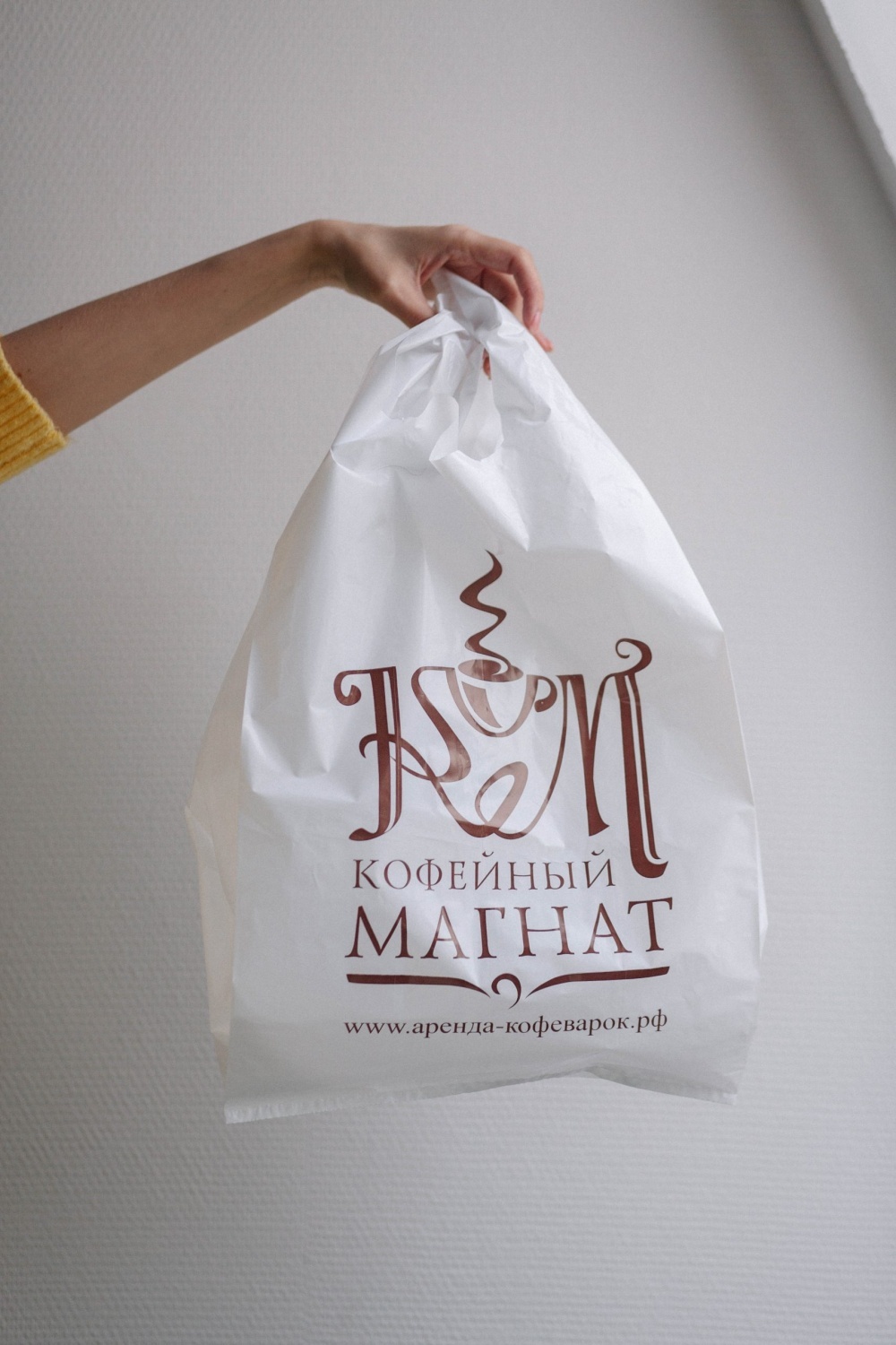 Пакет майка ПВД, 38+20*60см, 45 мкм