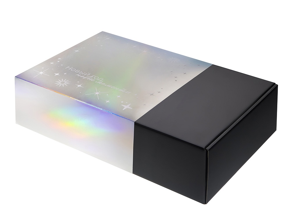 Подарочная коробка с голографическим шубером Aurora, L
