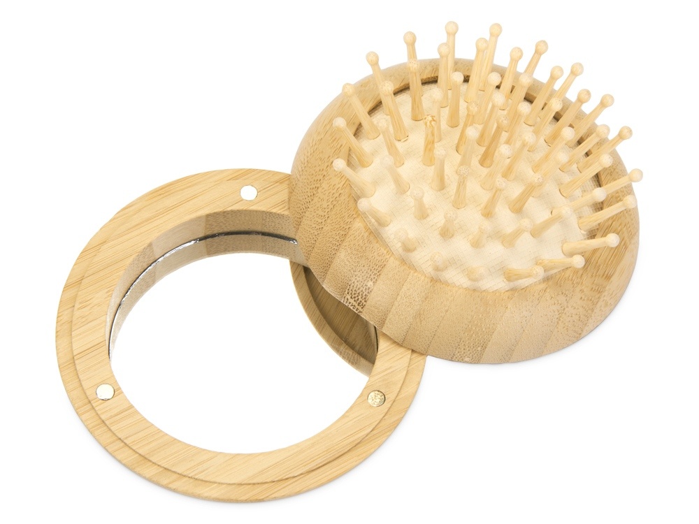 Расческа с зеркалом Daisy из бамбука