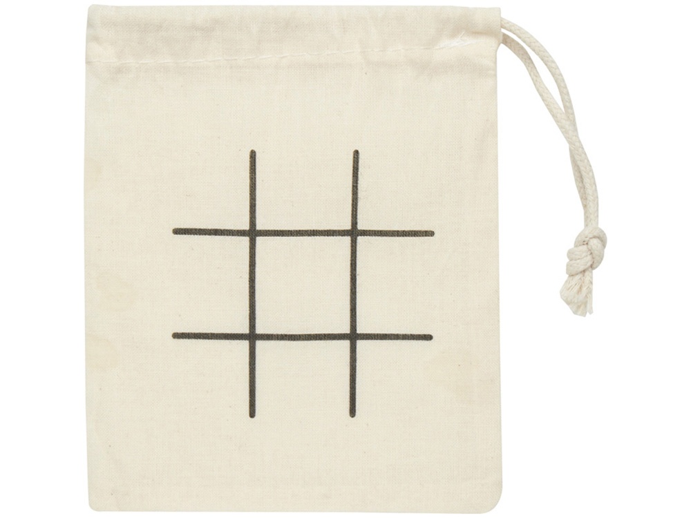 Деревянная игра в крестики-нолики в мешочке Whorl