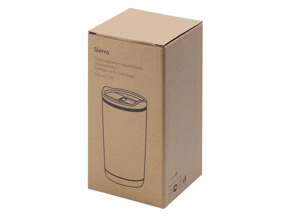 Термокружка с пробковым основанием Sierra, 550 мл