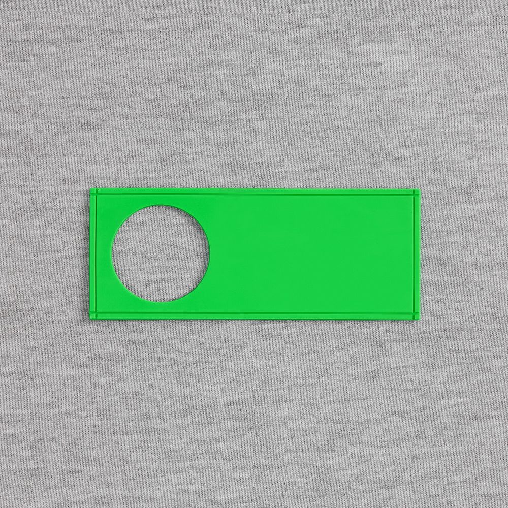 Лейбл из ПВХ с вырубкой «Круг»