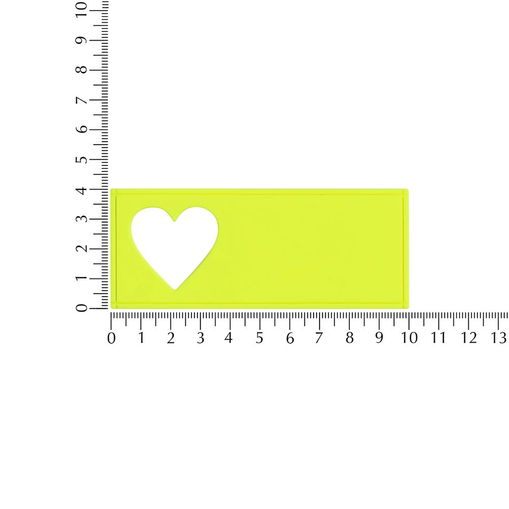 Лейбл из ПВХ с вырубкой «Сердце»