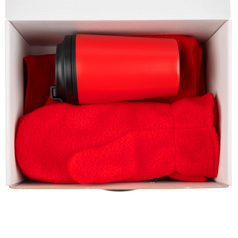 Набор Fleecy с термостаканом белый