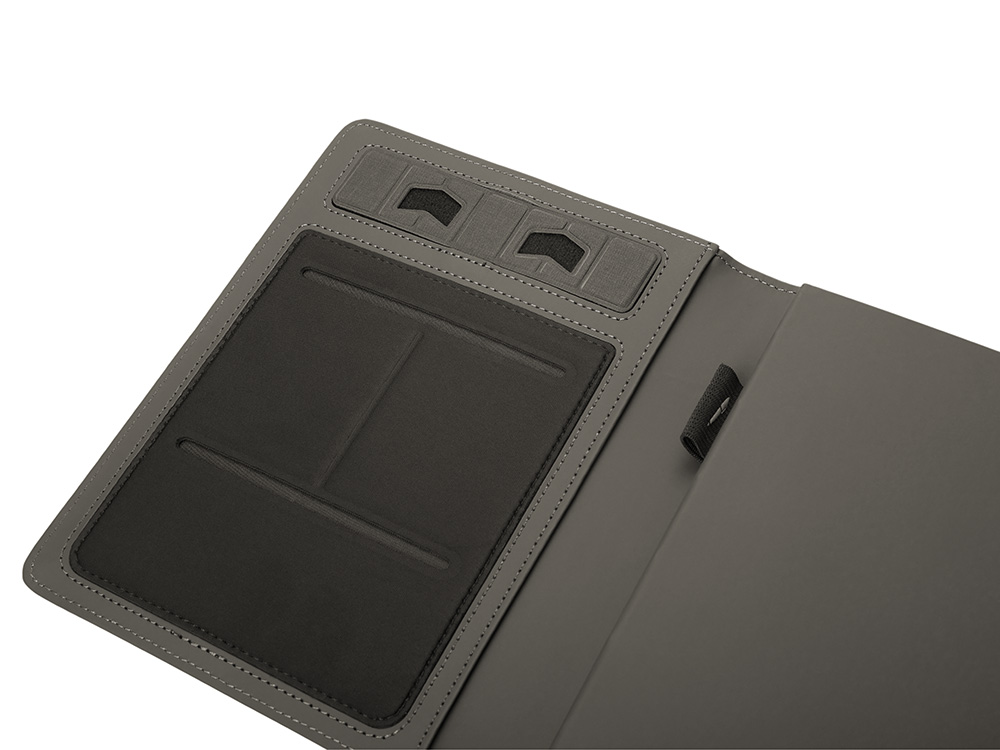 Подарочный набор Twilight: органайзер А5 с беспроводной зарядкой и металлическая шариковая ручка со светящимся логотипом