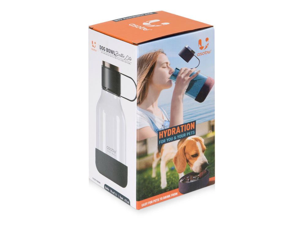 Бутылка для воды 2-в-1 Dog Bowl Bottle со съемной миской для питомцев, 1500 мл