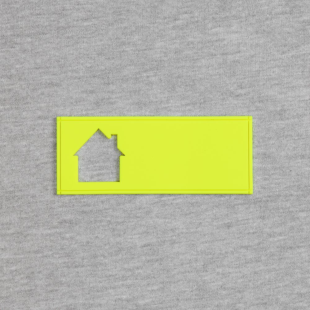 Лейбл из ПВХ с вырубкой «Дом»