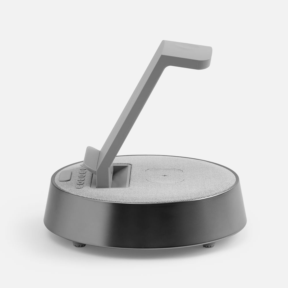 Bluetooth-колонка с беспроводной зарядкой и часами netEnergy