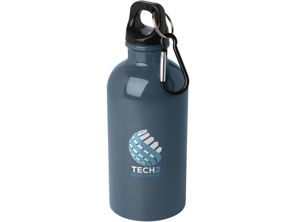 Одностенная бутылка для воды с карабином Oregon, 400 мл