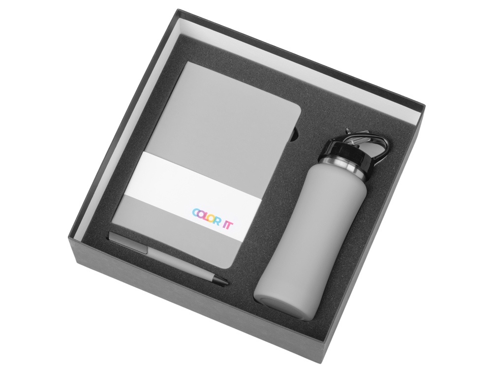 Подарочный набор c блокнотом C2, ручкой и бутылкой