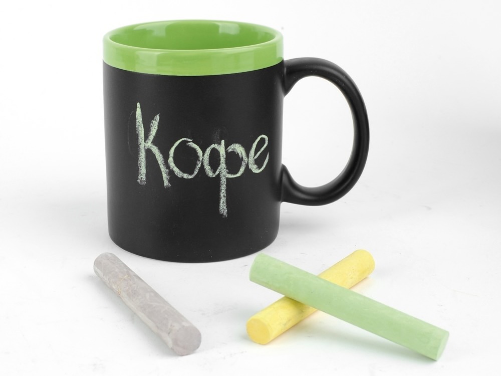 Кружка с покрытием для рисования мелом Да Винчи