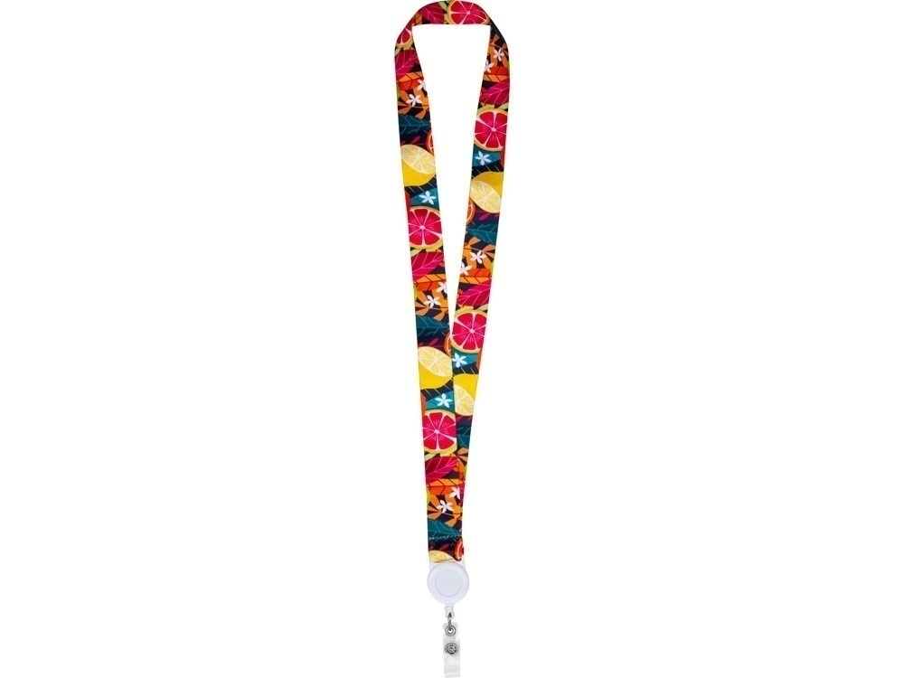 Ланъярд под сублимацию с ретрактором, 2,5 см