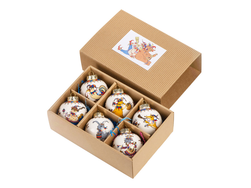 Комплект ёлочных украшений: шары, 6 штук